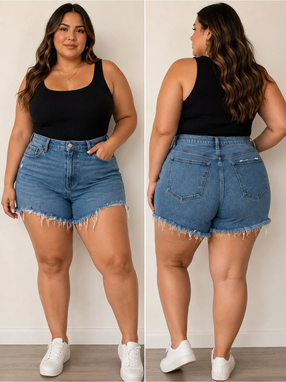 Abercrombie & Fitch the Baggy Short Mid Rise Curve Love Denim Shorts Size 33/16